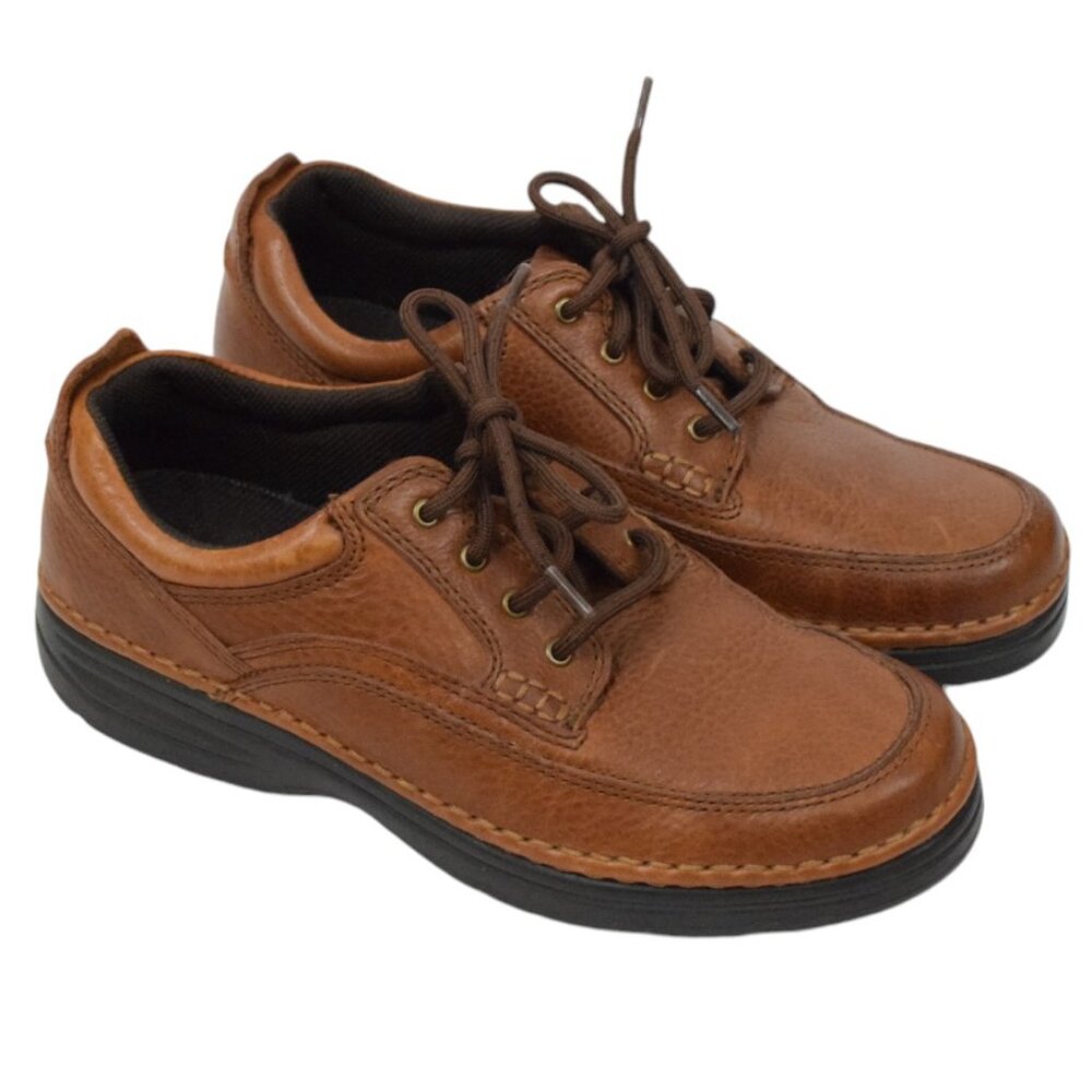 G.H. Bass & Co Mens Leather Stanley Oxford Brown Lightweight Loafer Shoes Casual